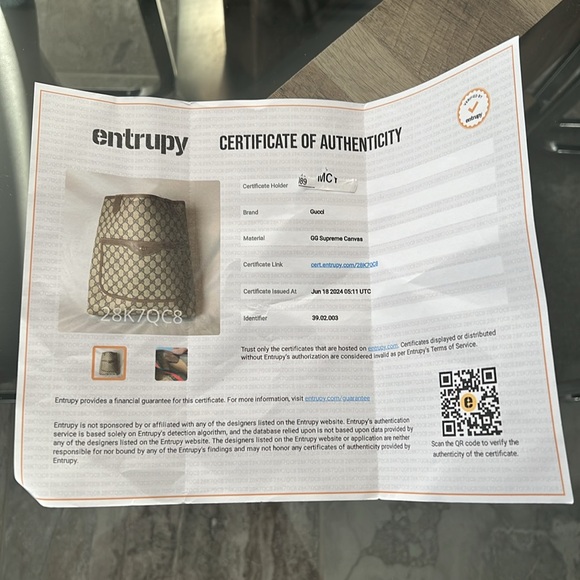 Gucci GG Sherry Shoulder Tote Bag Leather, Brown EXCELLENT! + COA Included - Picture 14 of 15